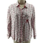 Victoria's Secret After Hours Candy Cane Hearts Pajama Top Womens Size Small Photo 0