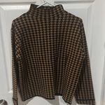 Line and Dot  Brown and Black Houndstooth Sweater med Photo 1