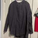 Flax 💙💖 Gray Linen Long Sleeve Tunic Photo 2