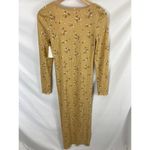 Velvet Torch NWT  Brown Floral Midi Dress Long Sleeve Size small Photo 2