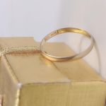 10K RMI Thin Wedding Band Yellow Gold Ring Sz 7 Photo 1
