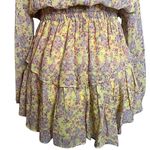 Love Shack Fancy •  silk mini dress yellow floral xsmall Photo 7