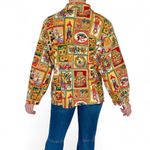 Vintage 70’s Handmade Fall Thanksgiving Pumpkin Printed Blouse Multiple Size L Photo 7