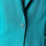 VINTAGE 1980s teal oversized blazer Size L Photo 2
