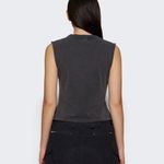 Alexander Wang  V-Neck Tank Top in Faded Black Photo 12