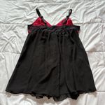 Womens Red Black Nightie Lingerie Babydoll Grunge Vampire Valentines 90s Sexy Size undefined Photo 4