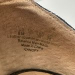 Franco Sarto  Sandal‎ Black Suede Floral Embroidered Ankle Strap Heels Womens  9M Photo 6