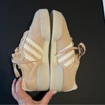 Adidas basketball cream and beige leather sneakers, sz 8 women’s, NEW! Photo 7