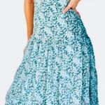ASTR  The Label Blue Floral Midi Dress Photo 1