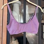 Triangl Mica Violet sparkle glitter Bikini Top scoop neck small+ swim Purple Photo 1