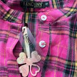 Fancyinn  Pink Plaid Mini Dress new with tags size small Photo 7