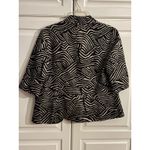 Women's Linen Blend Blazer Jacket Black Dry Clean Only Size 8 Photo 4