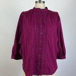 Anthropologie Pilcro Plum Dolan Sleeve Top Photo 0
