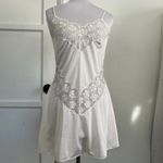 Pink Rose Romantic Vintage Japanese Silky Satin Slip Dress Mini Blush  Lace S Photo 1