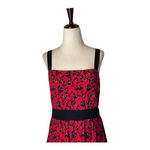 Adelyn Rae  Dress Women XS Red Floral Tiered Ruffle Isabel Midi Boho Party Summer Photo 4
