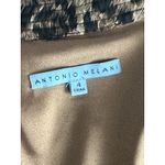 Antonio Melani Satin Like Leopard Faux Wrap Dress, Sz: 4 (b7a) Photo 5