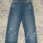 ZARA Distressed Straight Leg Jeans Photo 1