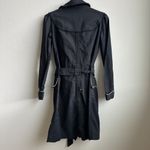 bill tornade long black cotton classic trench luxury coat gold size medium Photo 2