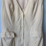 Lulus Mairi Beige Linen Button-Front Sleeveless Mini Dress Photo 5