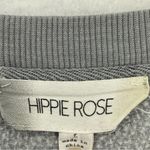 Hippie Rose  Long Sleeve Pullover Crewneck Sweatshirt Large Gray Photo 2