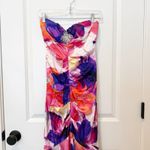 VTG Cache Womens Satin Floral Trumpet Maxi Dress Size 2 Formal Evening Prom Y2K Photo 1