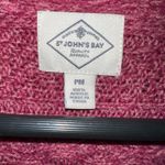 st. john's bay St. John’s Bay long sleeved boatneck burgundy sweater women's size petite medium Photo 3