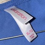 Xhilaration  Blue and White Lace Tank Top sleeveless shirt Photo 2