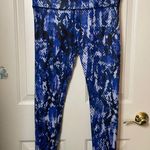 Alo Yoga  blue airbrush python skinskin leggings M Photo 1