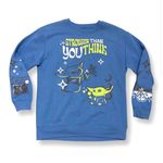 Star Wars  Grogu Stronger Than You Think Graphic Mandalorian Sweatshirt - size XL Photo 9