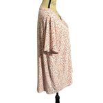 Anne Klein Pink Relaxed Stretchy Short Sleeve Blouse Photo 2