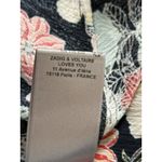 Zadig & Voltaire  Raspali Print Mini Dress Sz Small Floral Drop Waist Puff Sleeve Photo 6