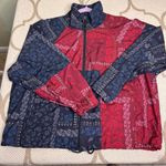 Joy Lab Red and Blue Paisley Lightweight Windbreaker jacket Size Extra large Photo 10