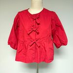 Velvet Heart Bow Puff Blouse Photo 1