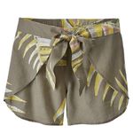 Patagonia  women’s size XS garden island shorts palms of my heart grey print hemp Photo 0