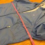 Calvin Klein  Women's Fleece Lined Blue Windbreaker XL Full Zip Hooded Jacket EUC Photo 2