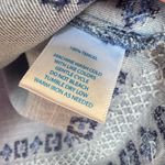 Southern Tide Blue Blouse with Embroidered Accents 100% Tencel Denim Size Small Photo 3