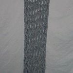 Handmade Long Scarf Wrap Super Big Gray Knit 5' Photo 0