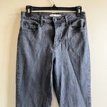 Levi's 721 10" High-Rise Skinny Jeans Dark Gray Wash Grey Raw Hem Jeans Size 29 Photo 1