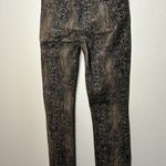 Seven7 Brown Snakeprint Skinny Stretch Jeans Size 4 Photo 5