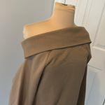 Marissa Webb Long Sleeve Off Shoulder Sweatshirt Dress Mocha Size L Photo 4