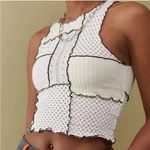 Gilded Intent Patchwork Black & White Tank Top Photo 0