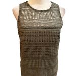 Abercrombie & Fitch Women's S Green Crochet Sleeveless Sheath Dress Photo 5