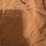 Joie High Rise Linen Blend Double Button Shorts Washed Carmel Brown Size 4 Photo 5