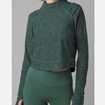 prAna  Zandra Funnel Neck Peacock Green Athletic Top Photo 0