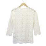 Altar'd State NWT Altar’d State Grace Blouse Sheer Ivory Cream Lace Top Women’s Size Small NEW Photo 2