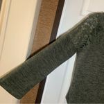 Hannah Green Knit Lace Accent Long Sleeve Blouse L Size L Photo 3