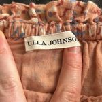 Ulla Johnson  Asha Tiered High Waist Skirt Floral Peach Pink Photo 2