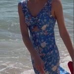 Doen 100% silk Amoretta Dress NEW Blue Size XL Photo 4