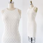 Badgley Mischka Belle • Vail Dress sheath mini cocktail Ivory Gold metallic Photo 6