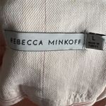 Rebecca Minkoff  l Pink Denim Mini High Rise Skirt Size L Tie-Front Casual Photo 4